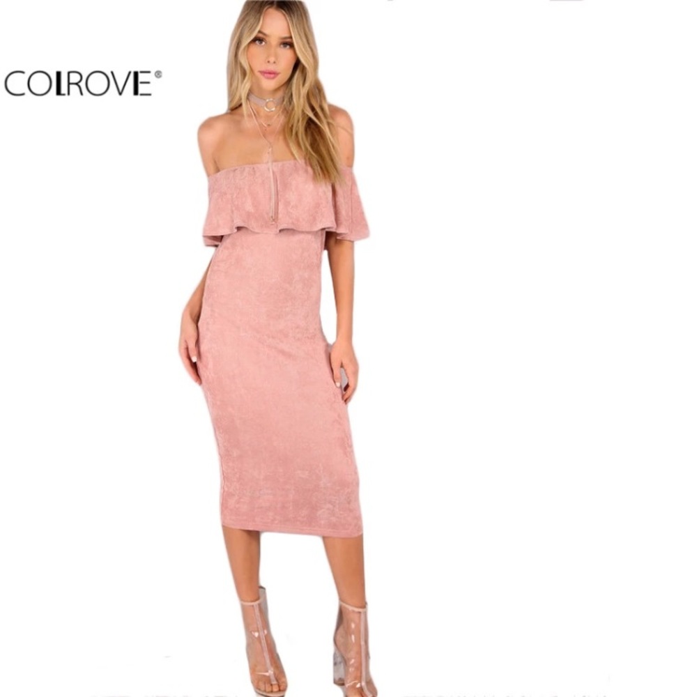 Off shoulder Ruffle dress